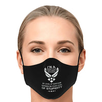 Load image into Gallery viewer, Designs by MyUtopia Shout Out:Grumpy Air Force Veteran Fitted Face Mask With Adjustable Ear Loops
