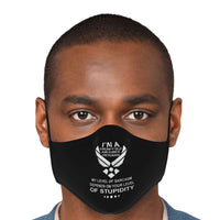 Load image into Gallery viewer, Designs by MyUtopia Shout Out:Grumpy Air Force Veteran Fitted Face Mask With Adjustable Ear Loops
