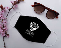 Load image into Gallery viewer, Designs by MyUtopia Shout Out:Grumpy Old Air Force Veteran Adult Fabric Face Mask with Elastic Ear Loops

