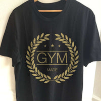 Load image into Gallery viewer, Designs by MyUtopia Shout Out:Gym Made Adult Unisex Black T-Shirt,S / Black,Adult Unisex T-Shirt
