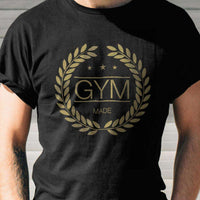 Load image into Gallery viewer, Designs by MyUtopia Shout Out:Gym Made Adult Unisex Black T-Shirt
