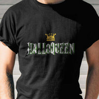 Load image into Gallery viewer, Designs by MyUtopia Shout Out:Halloqueen Adult Unisex Cotton Short Sleeve T-Shirt
