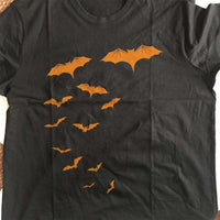 Load image into Gallery viewer, Designs by MyUtopia Shout Out:Halloween Bats Adult Unisex Cotton Short Sleeve T-Shirt

