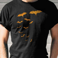 Load image into Gallery viewer, Designs by MyUtopia Shout Out:Halloween Bats Adult Unisex Cotton Short Sleeve T-Shirt
