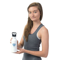 Load image into Gallery viewer, Designs by MyUtopia Shout Out:Hands are as Full as Mom&#39;s Heart Personalized with Kid&#39;s Names 14 oz Water Bottle
