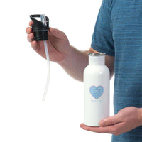 Load image into Gallery viewer, Designs by MyUtopia Shout Out:Hands are as Full as Mom&#39;s Heart Personalized with Kid&#39;s Names 14 oz Water Bottle
