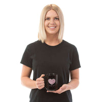 Load image into Gallery viewer, Designs by MyUtopia Shout Out:Hands are as Full as Mom&#39;s Heart Personalized with Kid&#39;s Names Black Coffee Mug
