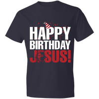 Load image into Gallery viewer, Designs by MyUtopia Shout Out:Happy Birthday Jesus - Lightweight Unisex T-Shirt,Navy / S,Adult Unisex T-Shirt
