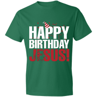 Load image into Gallery viewer, Designs by MyUtopia Shout Out:Happy Birthday Jesus - Lightweight Unisex T-Shirt,Kelly Green / S,Adult Unisex T-Shirt
