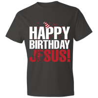 Load image into Gallery viewer, Designs by MyUtopia Shout Out:Happy Birthday Jesus - Lightweight Unisex T-Shirt,Smoke / S,Adult Unisex T-Shirt
