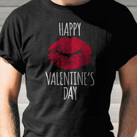 Load image into Gallery viewer, Designs by MyUtopia Shout Out:Happy Valentines Lips Valentines Day Humor Adult Unisex T-Shirt
