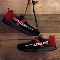 Load image into Gallery viewer, Designs by MyUtopia Shout Out:#HardLand Cleveland Fan Mesh Fabric Running Shoes
