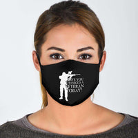 Load image into Gallery viewer, Designs by MyUtopia Shout Out:Have You Thanked A Veteran Today? Adult Fabric Face Mask with Elastic Ear Loops
