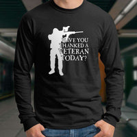 Load image into Gallery viewer, Designs by MyUtopia Shout Out:Have You Thanked A Veteran Today Long Sleeve Ultra Cotton Unisex T-Shirt
