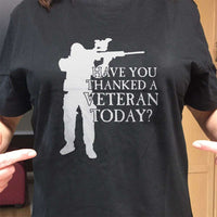 Load image into Gallery viewer, Designs by MyUtopia Shout Out:Have You Thanked A Veteran Today Unisex T-Shirt
