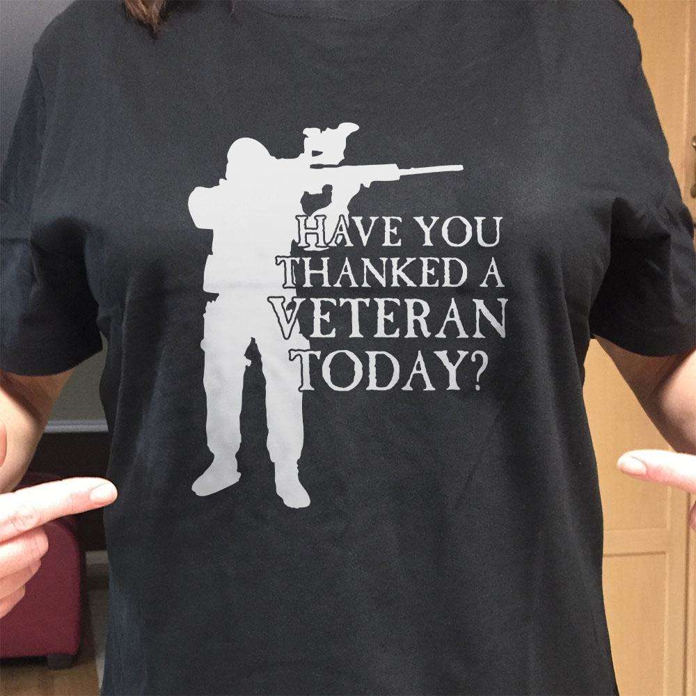 Designs by MyUtopia Shout Out:Have You Thanked A Veteran Today Unisex T-Shirt