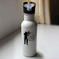 Load image into Gallery viewer, Designs by MyUtopia Shout Out:Have You Thanked A Veteran Today Water Bottle
