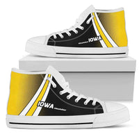Load image into Gallery viewer, Designs by MyUtopia Shout Out:#HawksSoar Iowa Canvas High Top Shoes
