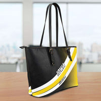 Load image into Gallery viewer, Designs by MyUtopia Shout Out:#HawksSoar Iowa Fan Faux Leather Totebag Purse
