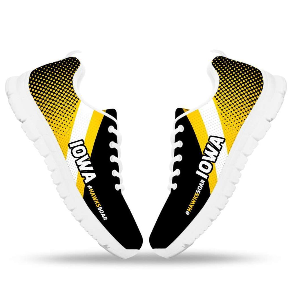 Designs by MyUtopia Shout Out:#HawksSoar Iowa Fan Running Shoes