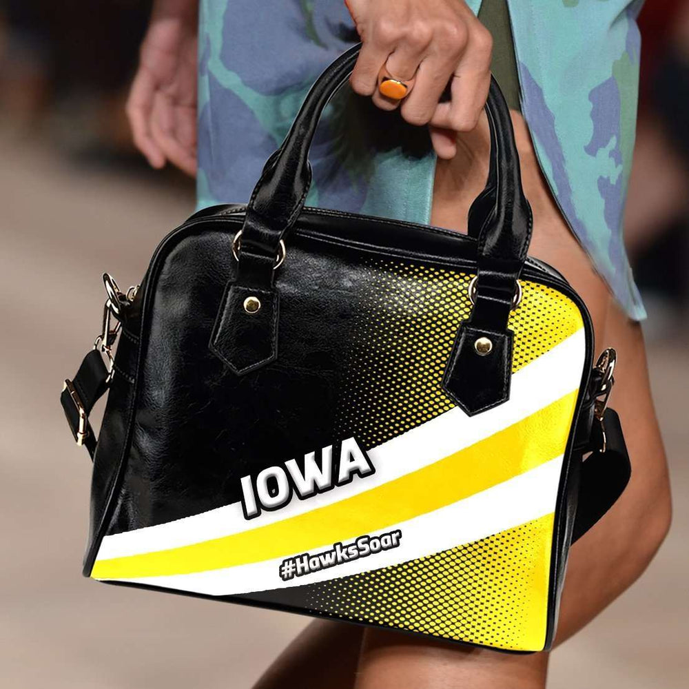 Designs by MyUtopia Shout Out:#HawksSoar Iowa Faux Leather Handbag with Shoulder Strap