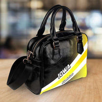 Load image into Gallery viewer, Designs by MyUtopia Shout Out:#HawksSoar Iowa Faux Leather Handbag with Shoulder Strap
