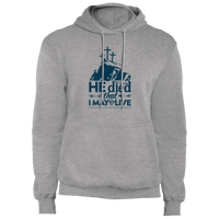 Load image into Gallery viewer, Designs by MyUtopia Shout Out:He Died That I May Live Core Fleece Pullover Hoodie,S / Athletic Heather,Pullover Hoodie
