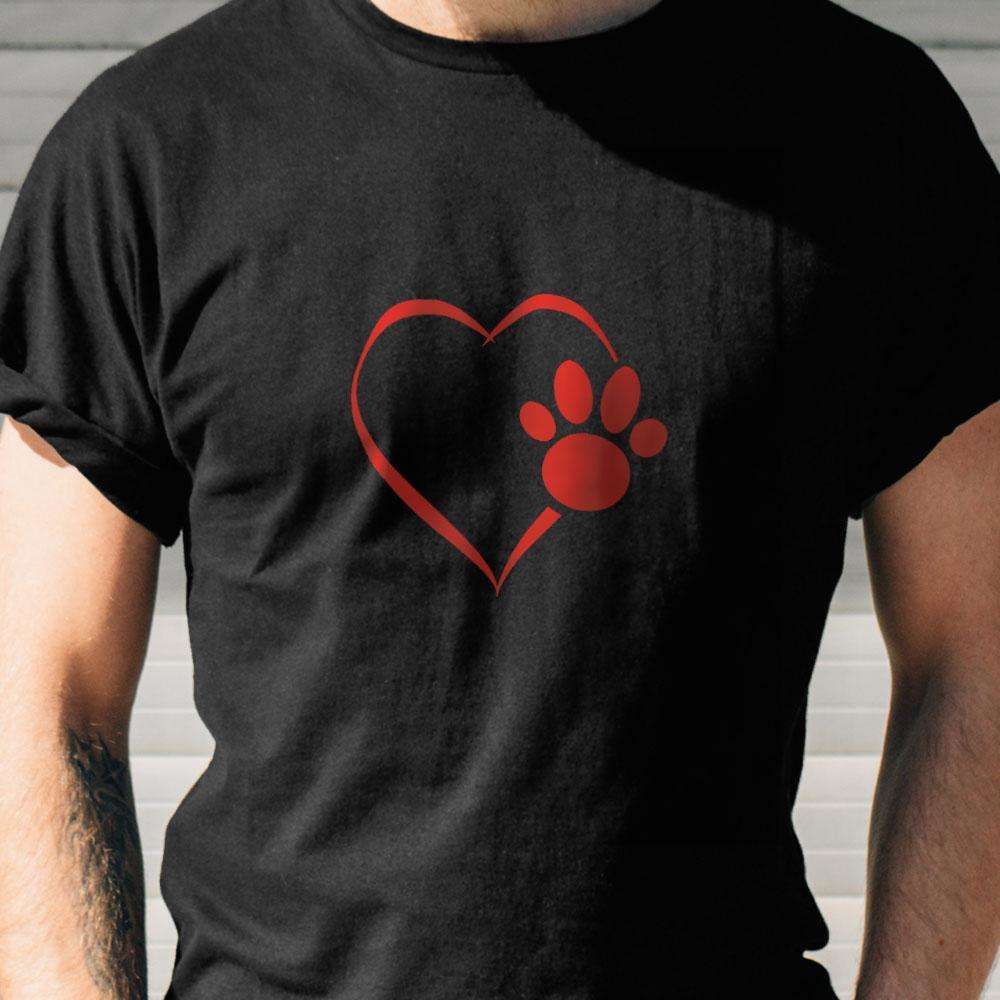 Designs by MyUtopia Shout Out:Heart Dog Paw Ultra Cotton Unisex T-Shirt