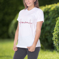 Load image into Gallery viewer, Designs by MyUtopia Shout Out:Heartbeat Merry Christmas Adult Unisex T-Shirt
