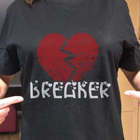 Load image into Gallery viewer, Designs by MyUtopia Shout Out:Heartbreaker Valentines Day Humor Adult Unisex T-Shirt
