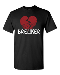 Load image into Gallery viewer, Designs by MyUtopia Shout Out:Heartbreaker Valentines Day Humor Adult Unisex T-Shirt,S / Black,Adult Unisex T-Shirt
