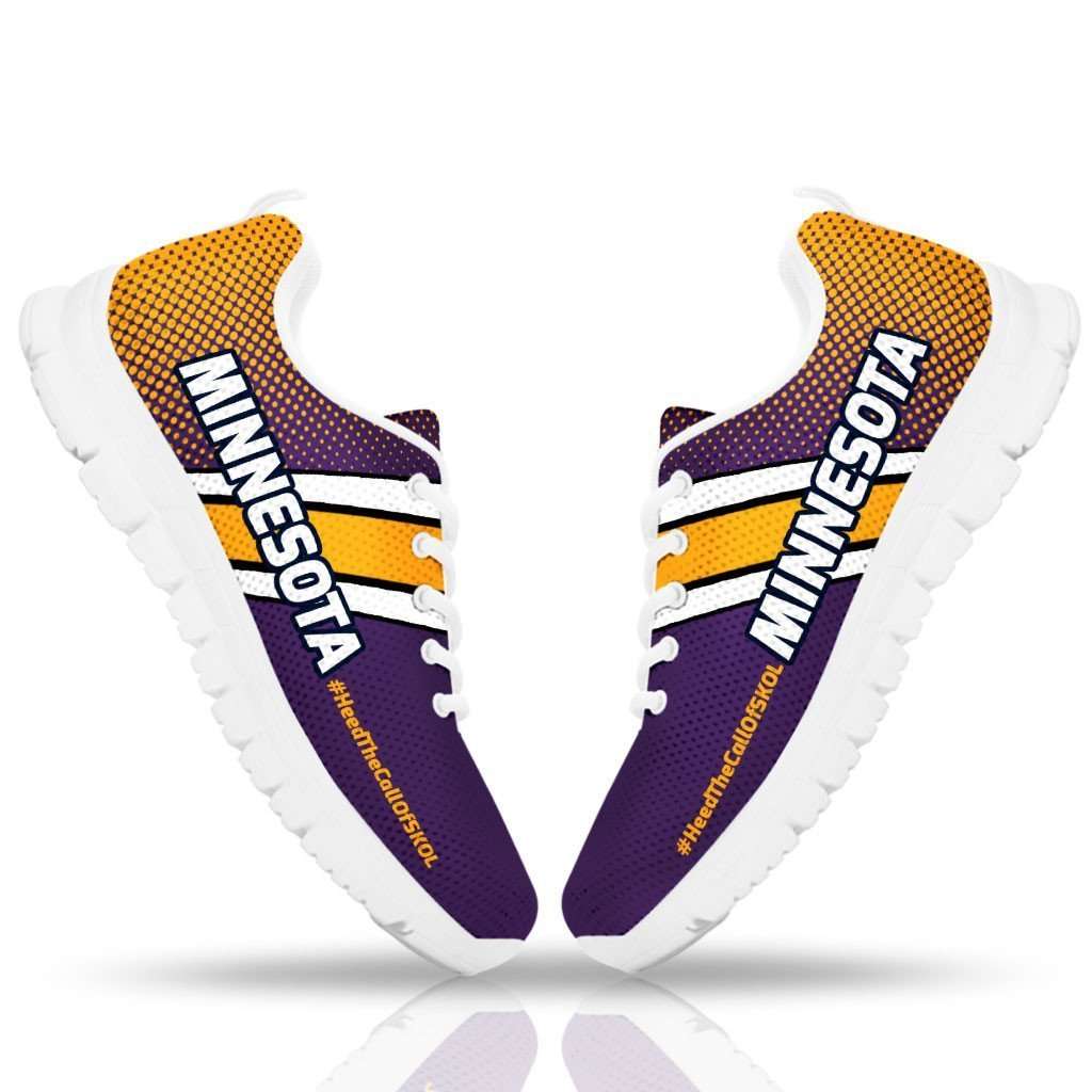 Designs by MyUtopia Shout Out:#HeedTheCallOfSkol Minnesota Fan Running Shoes v2