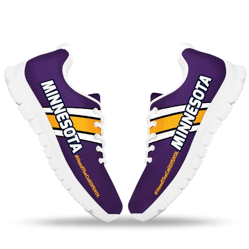 Designs by MyUtopia Shout Out:#HeedTheCallOfSkol Minnesota Fan Running Shoes