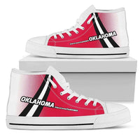 Load image into Gallery viewer, Designs by MyUtopia Shout Out:#HereComesTheBoomer Oklahoma Canvas High Top Shoes
