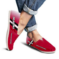 Load image into Gallery viewer, Designs by MyUtopia Shout Out:#HereComesTheBoomer Oklahoma Casual Canvas Slip on Shoes Women&#39;s Flats
