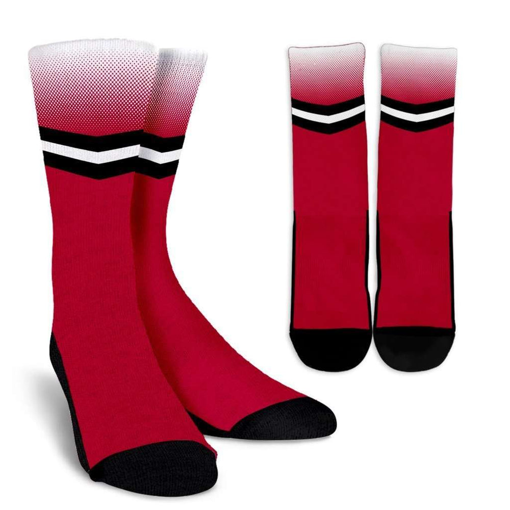 Designs by MyUtopia Shout Out:#HereComesTheBoomer Oklahoma Crew Socks,Small/Medium / Red,Socks