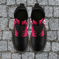 Load image into Gallery viewer, Designs by MyUtopia Shout Out:#HereComesTheBoomer Oklahoma Fan Faux Leather 7 Eye Lace-up Boots
