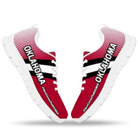 Load image into Gallery viewer, Designs by MyUtopia Shout Out:#HereComesTheBoomer Oklahoma Fan Running Shoes
