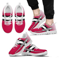 Load image into Gallery viewer, Designs by MyUtopia Shout Out:#HereComesTheBoomer Oklahoma Fan Running Shoes
