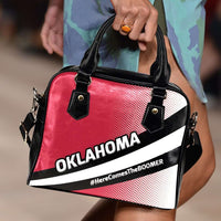 Load image into Gallery viewer, Designs by MyUtopia Shout Out:#HereComesTheBoomer Oklahoma Faux Leather Handbag with Shoulder Strap
