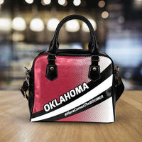 Load image into Gallery viewer, Designs by MyUtopia Shout Out:#HereComesTheBoomer Oklahoma Faux Leather Handbag with Shoulder Strap
