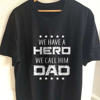 Load image into Gallery viewer, Designs by MyUtopia Shout Out:Hero Dad Adult Unisex T-Shirt,S / Black,Adult Unisex T-Shirt
