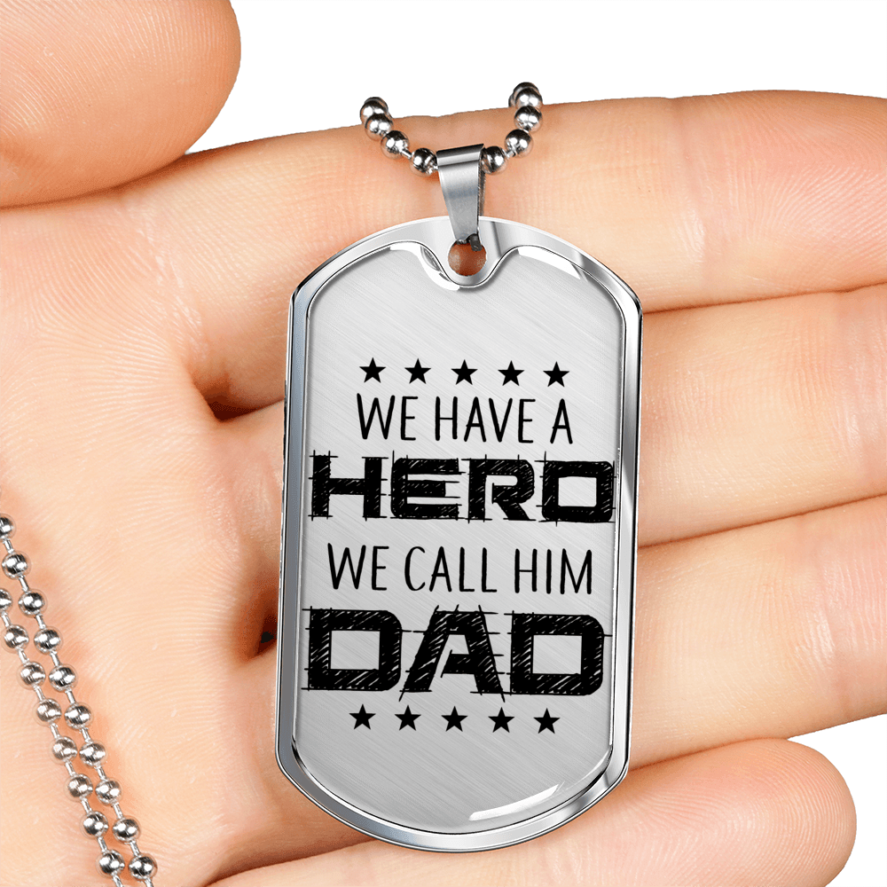 Daddy dog tag necklace personalized outlet