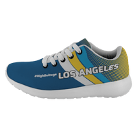 Load image into Gallery viewer, Designs by MyUtopia Shout Out:#HighBoltage Los Angeles Fan Inspired Running Shoes
