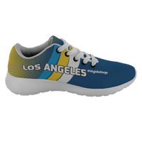 Load image into Gallery viewer, Designs by MyUtopia Shout Out:#HighBoltage Los Angeles Fan Inspired Running Shoes
