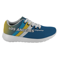Load image into Gallery viewer, Designs by MyUtopia Shout Out:#HighBoltage Los Angeles Fan Inspired Running Shoes
