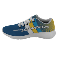 Load image into Gallery viewer, Designs by MyUtopia Shout Out:#HighBoltage Los Angeles Fan Inspired Running Shoes
