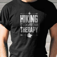 Load image into Gallery viewer, Designs by MyUtopia Shout Out:Hiking Cheaper Than Therapy Adult Unisex T-Shirt
