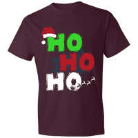Load image into Gallery viewer, Designs by MyUtopia Shout Out:Ho Ho Ho - Christmas Lightweight Unisex T-Shirt,Maroon / S,Adult Unisex T-Shirt
