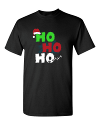 Load image into Gallery viewer, Designs by MyUtopia Shout Out:Ho Ho Ho Adult Unisex T-Shirt,S / Black,Adult Unisex T-Shirt
